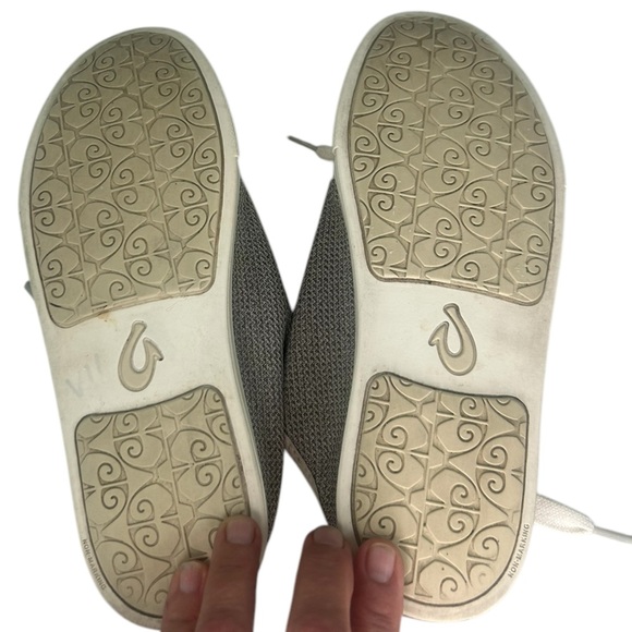 Olukai Pehuea Lī Women SZ 7 Taupe /Canvas Sneaker Lightweight Mesh Comfort Shoes - Picture 11 of 11